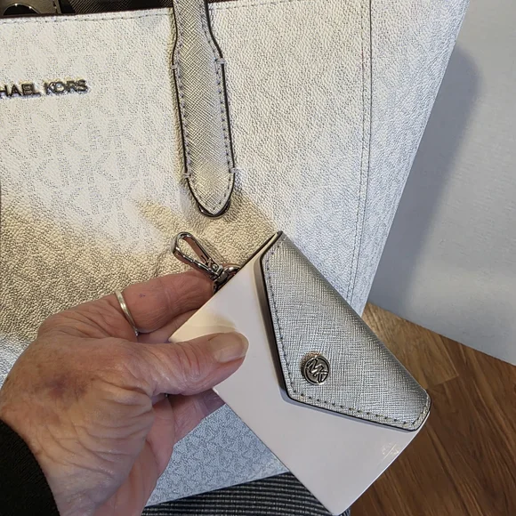 Michael Kors Light Gray Tote Bag - Picture 7 of 13